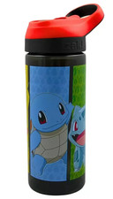 Zak Atlantic Pokemon Multicolour Sipper Water Bottle 600ml Polypropylene Used