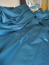 Pair Dunelm Blackout Curtains  Teal 228 Cm L X 165 Cm W Eyelet