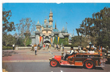 postcard - disneyland - sleeping beauty castle  posted 1972