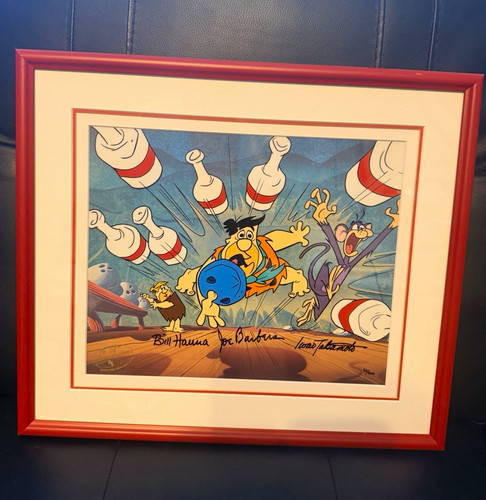 Hanna barbera signed - hanna-barbera, framed