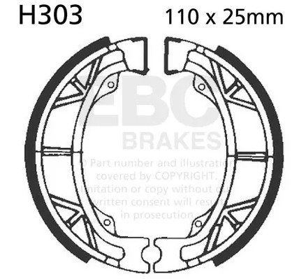 Ebc brake shoes y504 - ebc,