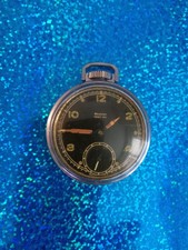 vintage Westclox Pocket Ben Black Dial Pocket Watch... Working...