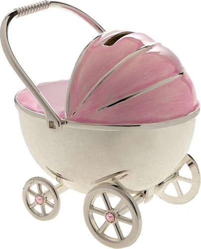 Silver pram money - pram,