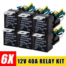 6 Pack 12V Relay 5 Pin With