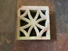 Grey Screen Breeze Moulding Wall Blocks Decorative  1970’s reclaimed from garden