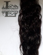 Mohair for reborn doll, rooting. Loutrais Mohair premium - 10 GRAMS Dark Brown