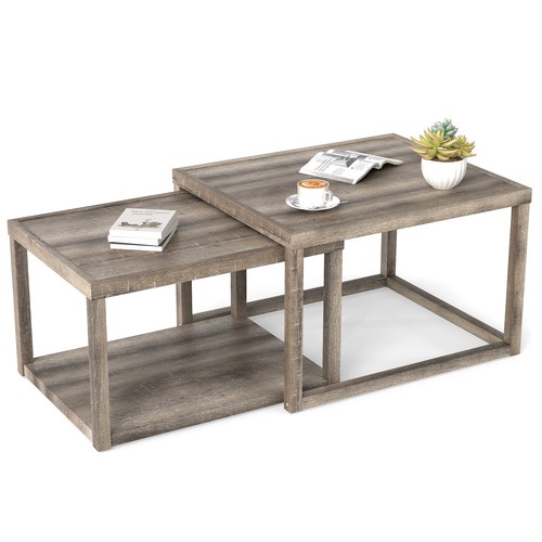 Gymax nesting coffee table - gymax,