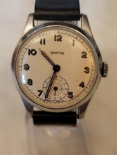 Mens Vintage Military Style SMITHS Pre Deluxe 15 Jewels Made In England 