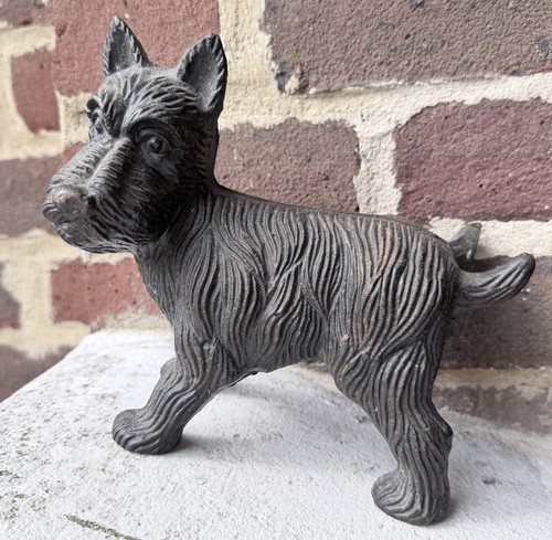 Cast iron vintage scottie dog - iron,