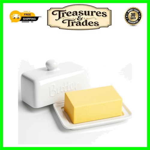 Elegant ceramic butter dish - elegant,