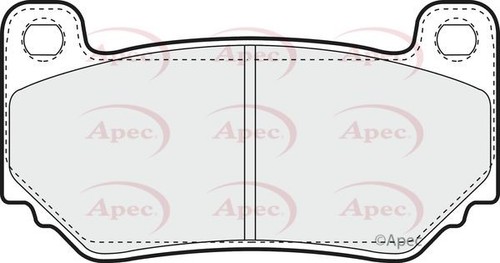 Apec front brake pad set - front, for