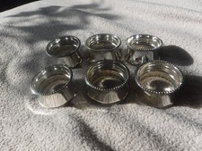 SILVER PLATE NAPKIN RINGS x 6