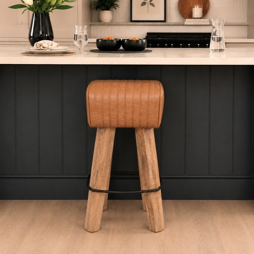 Industrial bar stool tan brown - industrial,
