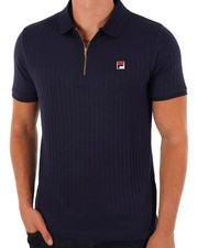Fila vintage zip polo shirt - fila,