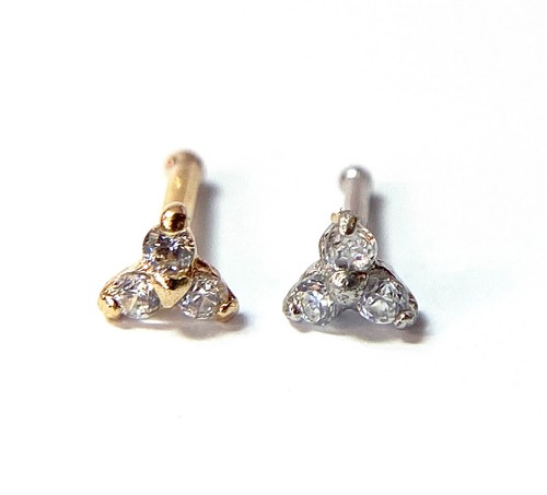 14kt solid gold trinity - solid,