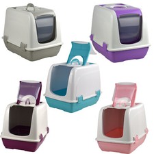 Cat Hooded Litter Tray Box Cat