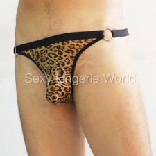 Men Leopard Underwear Thong