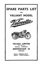 (1421) Velocette Valiant parts