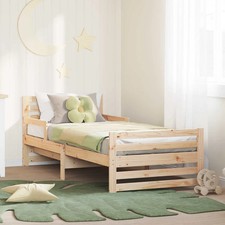 Extendable Bed Frame for Kids Other Brown 80 x 130 / 165 / 200 cm vidaXL