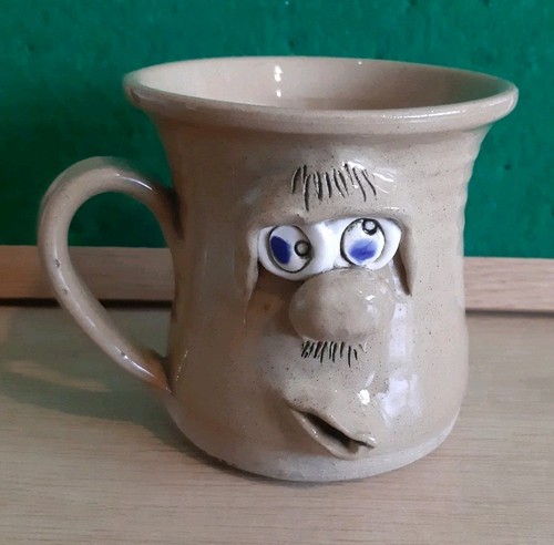 Vintage stoneware ugly - stoneware, face