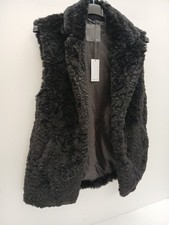 NEW - Faux Black Fur Waistcoat