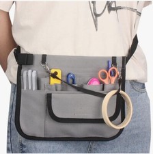 Utility Hip Bag Tool Belt Bag Storage Nurse Fanny Pack for Care Supplies Grey UK