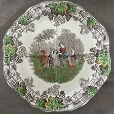 Copeland Spode Vintage Sandwich Plate Quartered, Spode's Byron Series No. 2