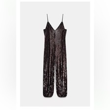 Zara Glittering Black Sequin