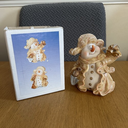 Vintage snowman figure cream - vintage,