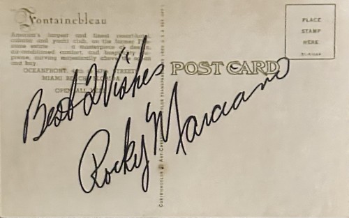 Postcard autographed roc - autographed,