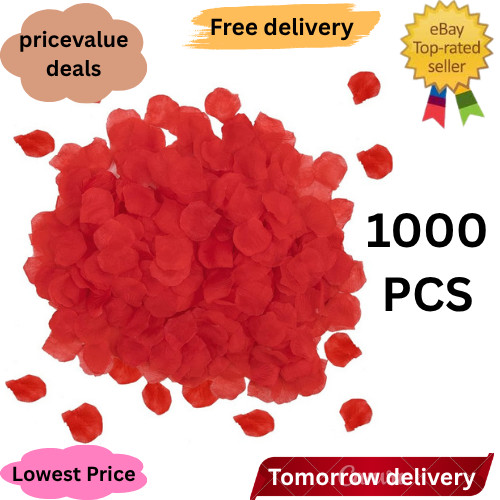 1000pcs red rose petals for - red,