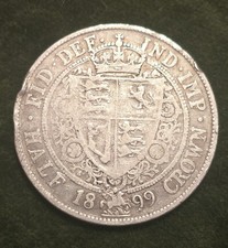 1899 Queen Victoria Half Crown