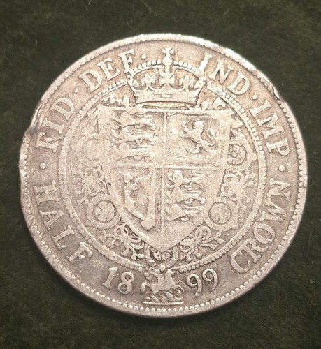 1899 queen victoria half crown - 1899,