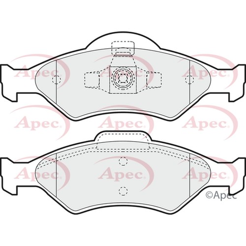 Brake pads set - pads, fiesta