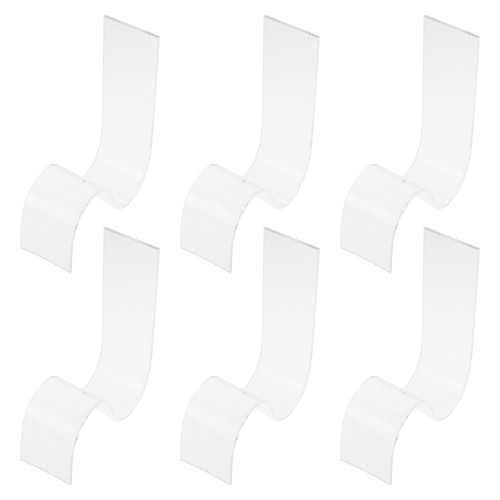 6pcs clear acrylic sneaker - clear,