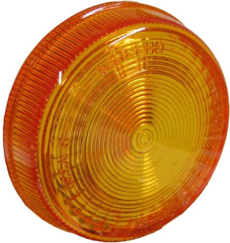Indicator lens front amber - front,