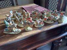 Collection Of 18 Vintage ‘Penelope & Kipper ‘, Norman Thelwell Figurines.