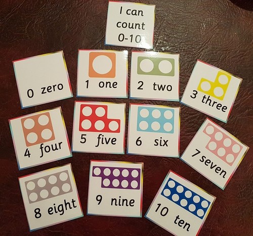 Numicon cards counting - -,