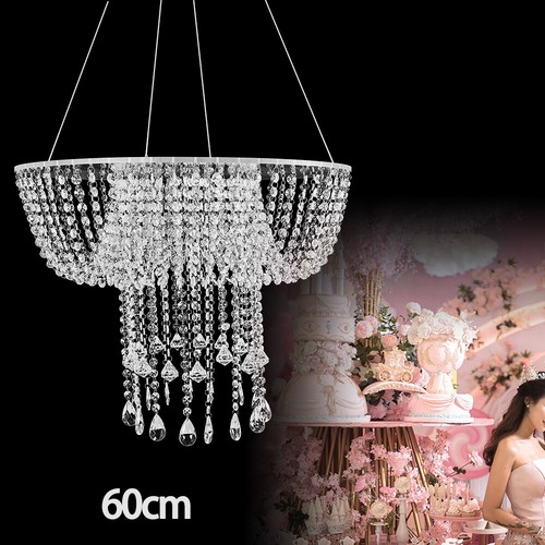 Crystal acrylic chandelier - crystal/acrylic,