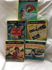 JOB LOT OF 5x VARIOUS VINTAGE SUPER 8 MOVIES ( BLACK & WHITE  SILENT ) BY WALTON