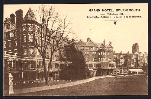 Postcard bournemouth grand - postcard, bournemouth,