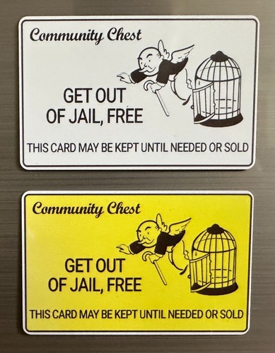 Plastic get out jail - plastic,