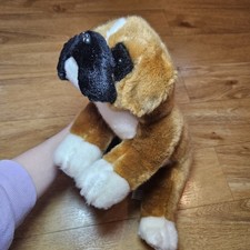 Uni Toys Boxer Dog Brown White