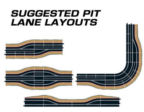 Scalextric pit lane - pit,