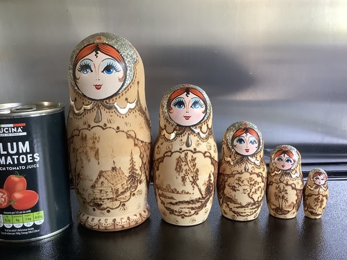Vintage russian matryoshka - russian,