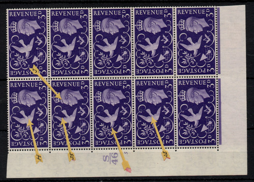 Kgvi 1946 victory block - gb,