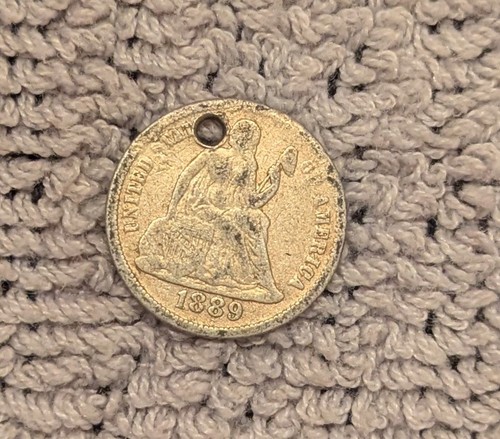 1889 usa seated liberty dime - 1889,