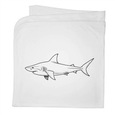 'Shark Side View' Cotton Baby