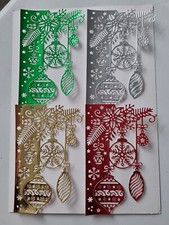 4 Large Christmas Bauble Edge