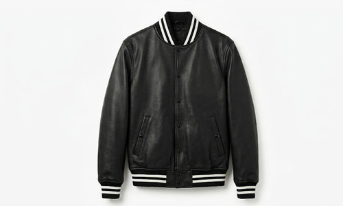 Mens leather varsity - mens, bomber